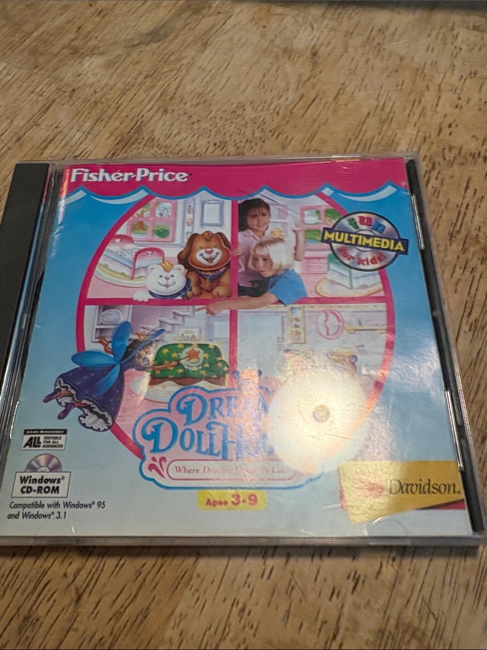 Fisher-Price Dream Dollhouse CD-ROM – Blue & Pink Artwork